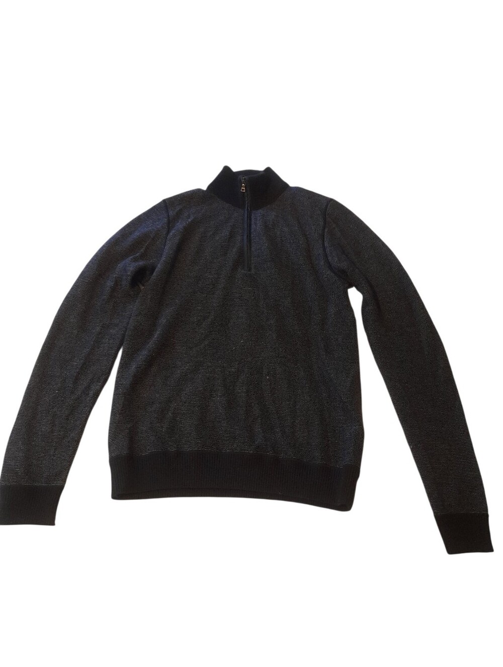 PRADA -Men's Half-Zip Mohair Wool Blend Sweater Pullover